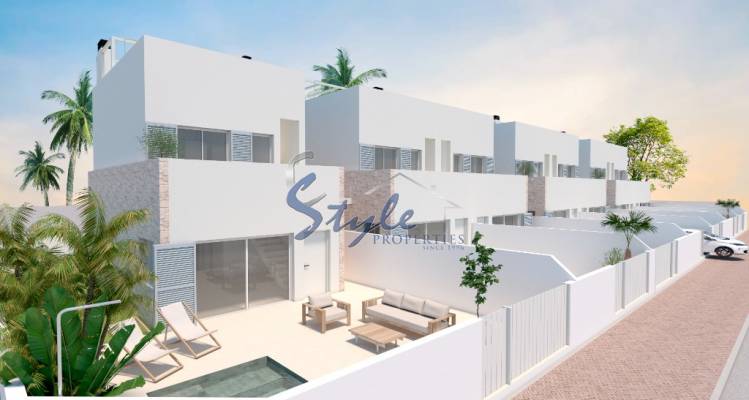 New build townhouses for sale in Torre de Horadada, Costa Blaca, Spain. ON1449