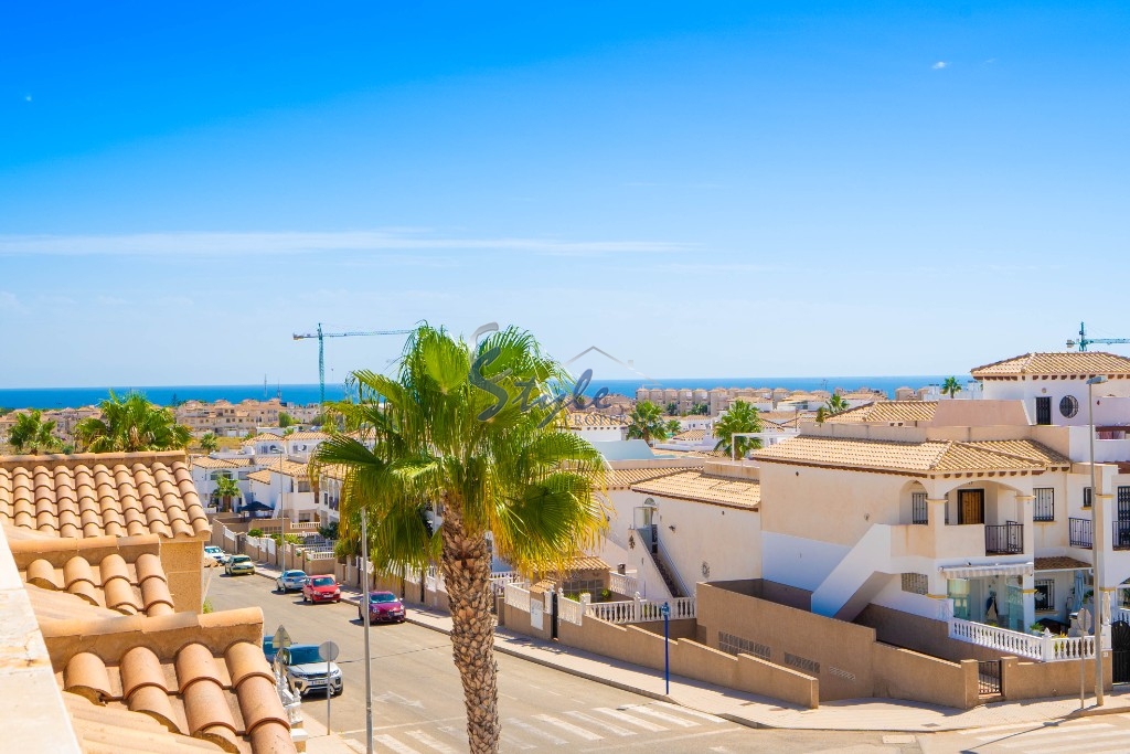 For sale spacious south facing townhouse with the sea views in Punta Prima, Costa Blanca, Spain. ID1780