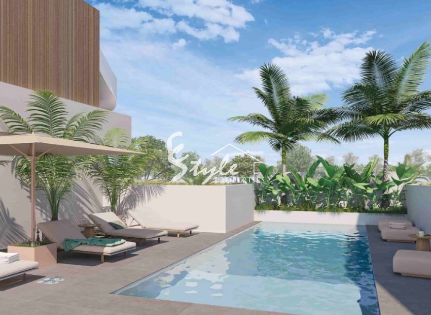 Adosada de obra nueva en venta en Pilar de la Horadada, Costa Blanca, España. ON1878