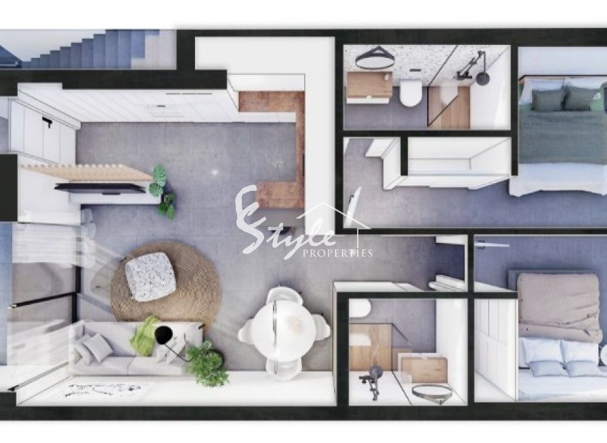 Apartamentos de obra nueva cerca de la playa en San Pedro del Pinatar, Costa Blanca, España. ON1549