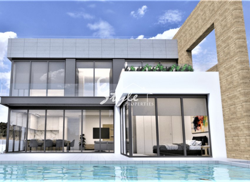 En venta nueva villa cerca del mar en Orihuela Costa, Costa Blanca.ON1248