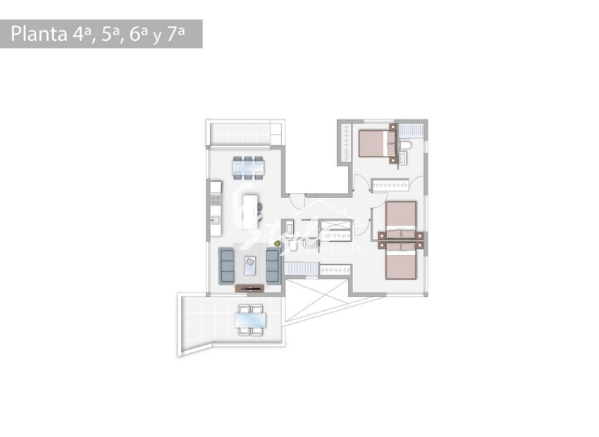 For sale new apartments in Guardamar del Segura, Costa Blanca. ON1834