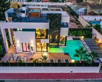For sale new built villa of modern design with high tech technologies in Torreta Florida, Torrevieja. IDON280