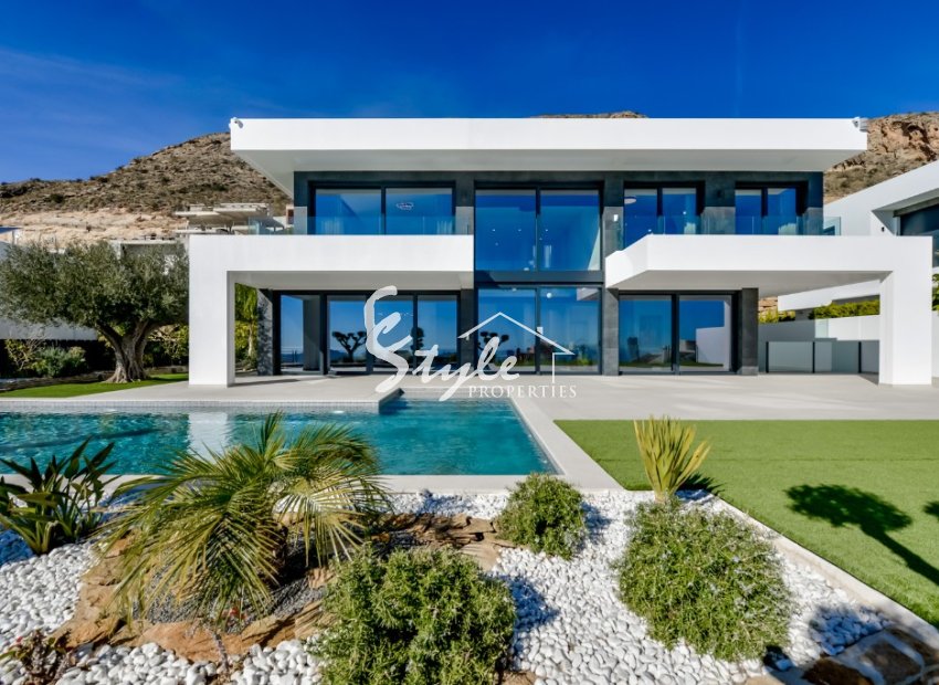 For sale new luxury villa with sea views in Finestrat, Costa Blanca, Spain. ON1778