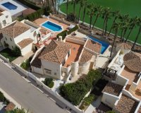 For sale villa in front of golf courses in Las Ramblas, Orihuela Costa, Spain. ID1440
