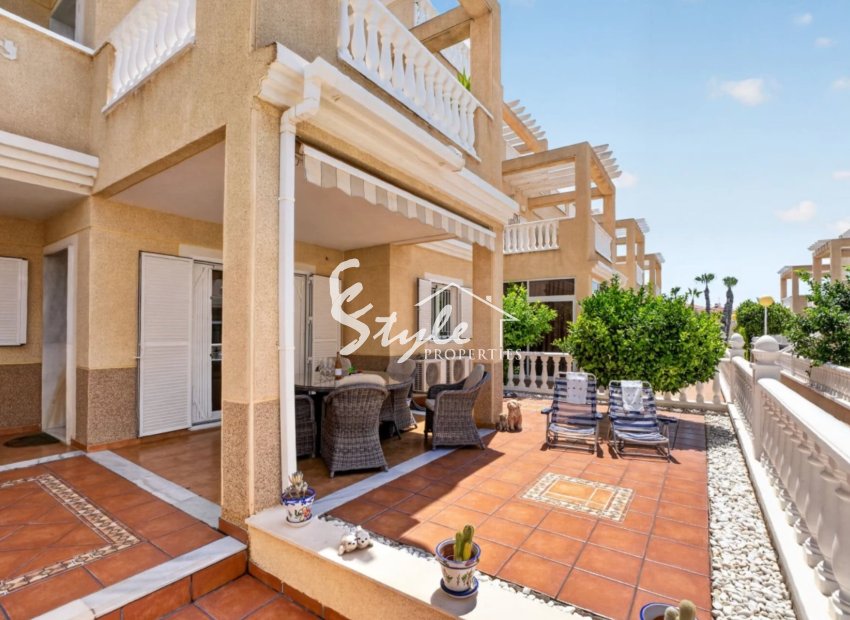 Ground Floor Apartment for Sale in Zeniamar VI, Orihuela Costa with Large South-Facing Garden.ID 1455