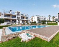 Modern South-Facing Top Floor apartment with Private Solarium, Pool Views and Garage in Punta Prima,  Orihuela Costa. Costa Blanca. Id 2291