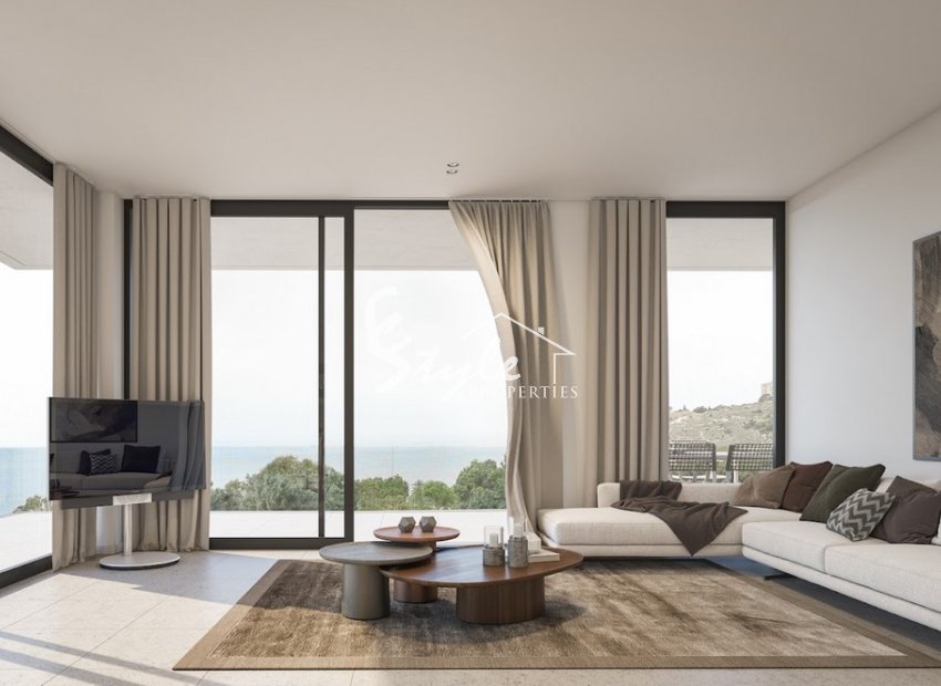 New apartments for sale with sea views in Villajoyosa, Costa Blanca, Spain.ON1586