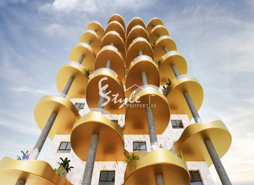 New build apartments with sea view In Calpe, Alicante, Costa Blanca, Spain. ON1561