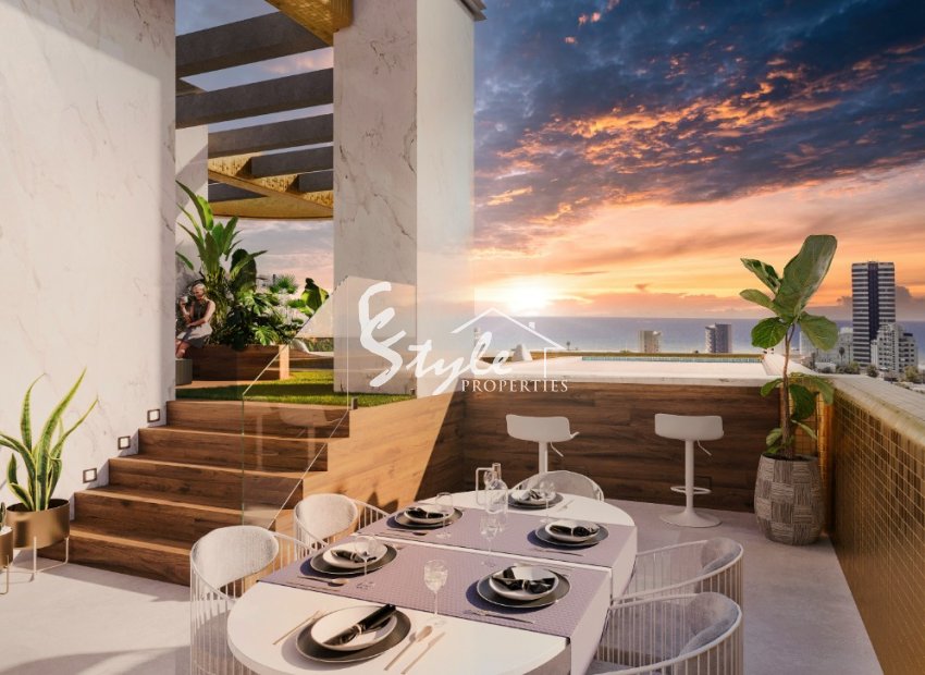 New build apartments with sea view In Calpe, Alicante, Costa Blanca, Spain. ON1561