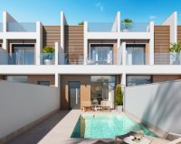 New build townhouse for sale in San Pedro del Pinatar, Murcia, Spain. ON1620