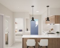 New build townhouses close to the beach in Torre de la Horadada, Costa Blaca, Spain. ON1817