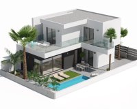 New build villas for sale in San Javier, Murcia, Spain. ON1635