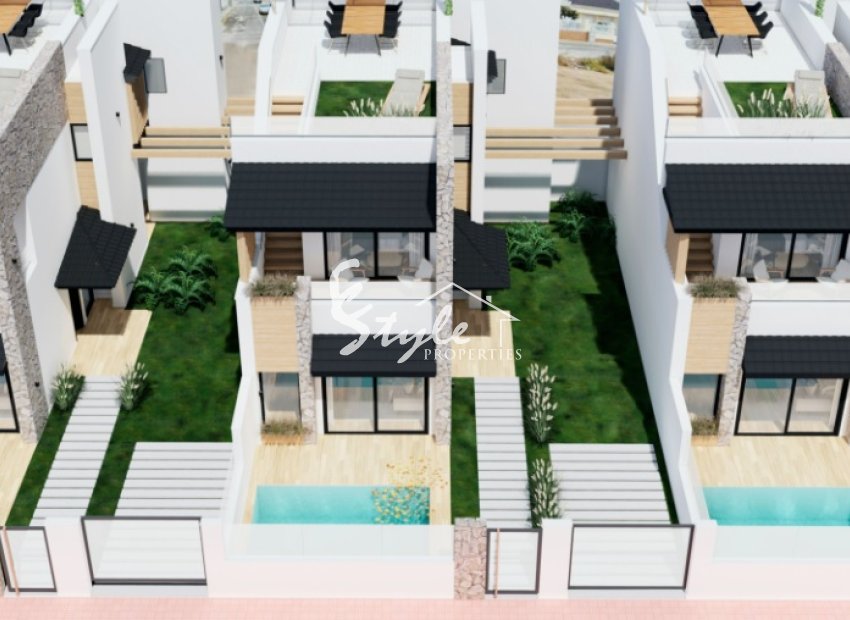 New build villas for sale in San Pedro del Pinatar, Murcia, Spain. ON1661