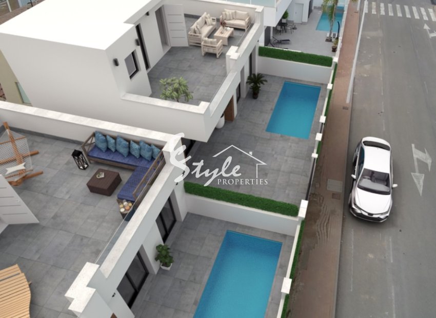 New build villas for sale in San Pedro del Pinatar, Murcia, Spain. ON1843