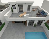 New build villas for sale in San Pedro del Pinatar, Murcia, Spain. ON1843