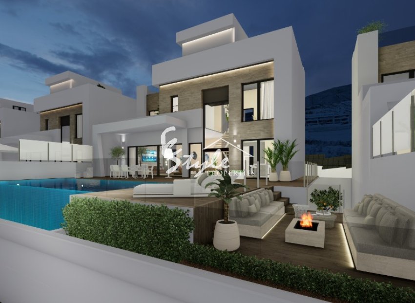 New build villas with sea view in Finestrat, Costa Blanca, Spain. ON1476