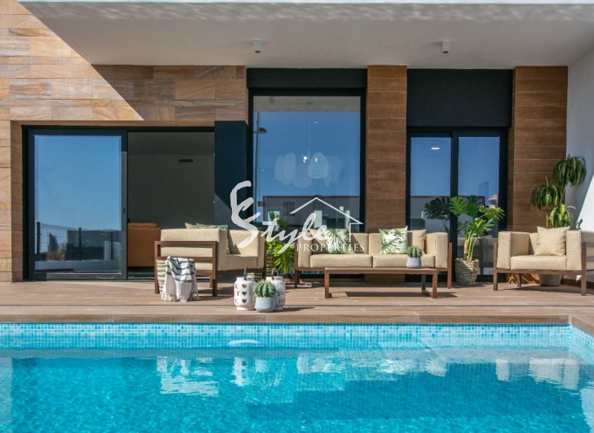 New build villas with the pool for sale in Benidorm, Costa Blanca, Spain.ON529