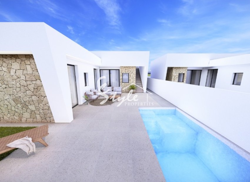 New semi-detached villas for sale in Torrepacheco, Costa Blanca, Spain. ON1573