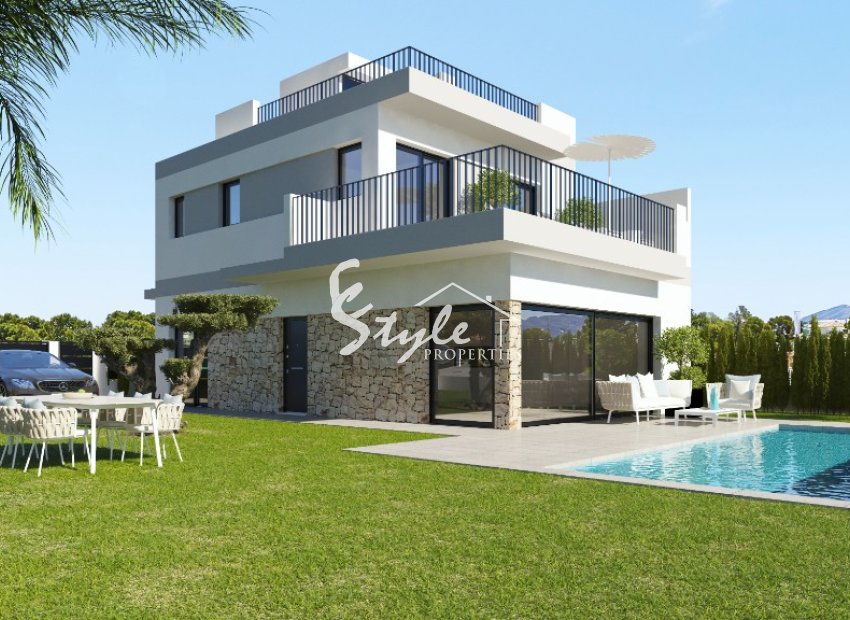 New villas for sale  in San Miguel de Salinas, Alicante, Costa Blanca, Spain.ON1631