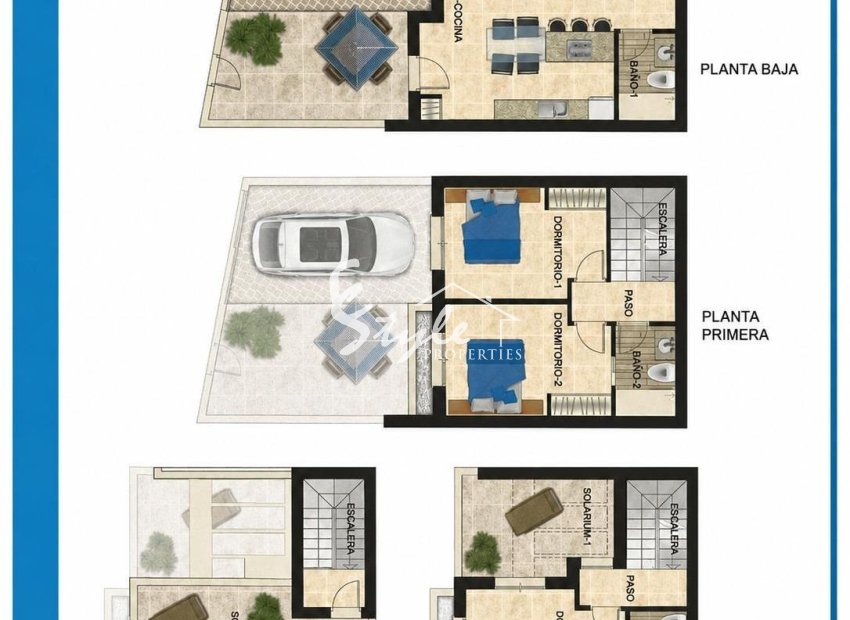 Resale - Townhouse - Orihuela-Costa - Las Filipinas