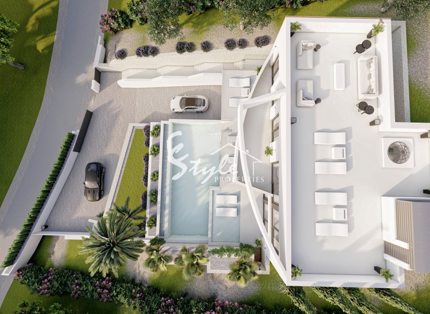 Villa de obra nueva en venta en Altea, Costa Blanca, España. ON1565