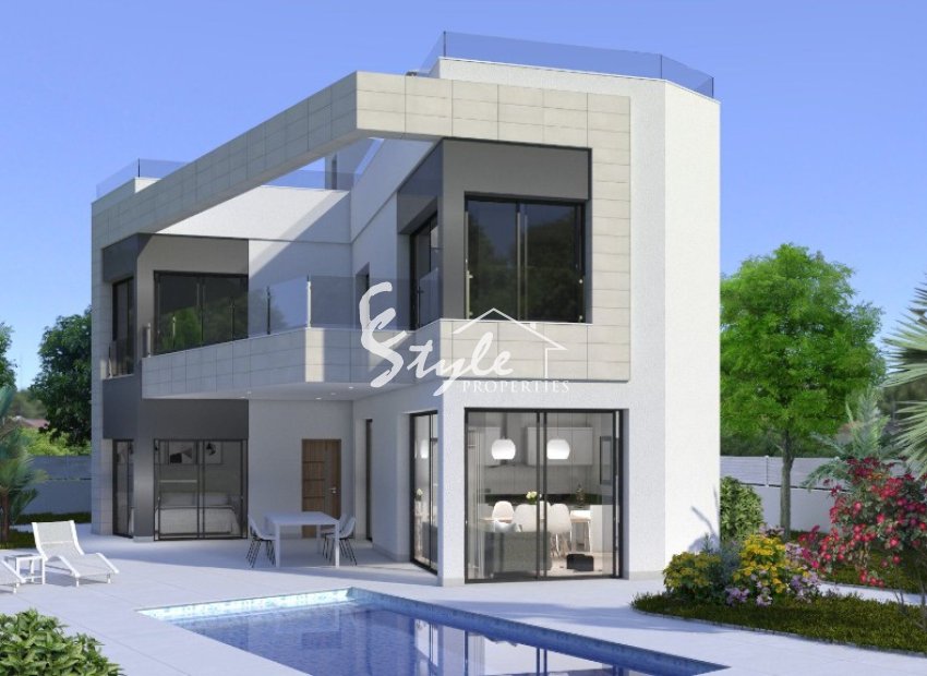 Villa de obra nueva en venta en Torrevieja, Costa Blanca, España. ON1551