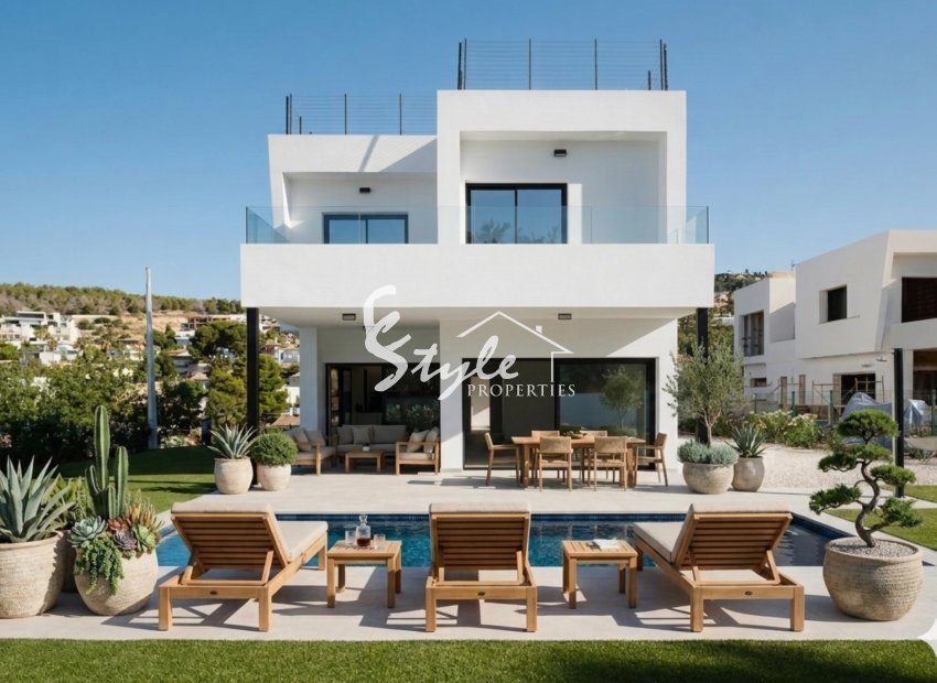 Villas de lujo de obra nueva en Calpe | Piscina privada, vistas al mar y al Peñón de Ifach. Costa Blanca, Spain. ID1273