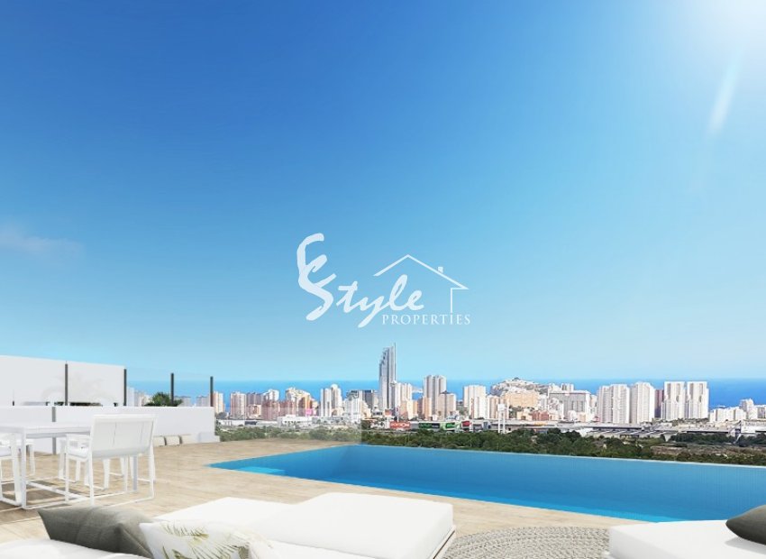 Villas de obra nueva con vista al mar en Finestrat, Costa Blanca, España. ON1476