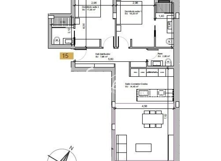 Вторичное жилье - Apartamento - Las Colinas Golf