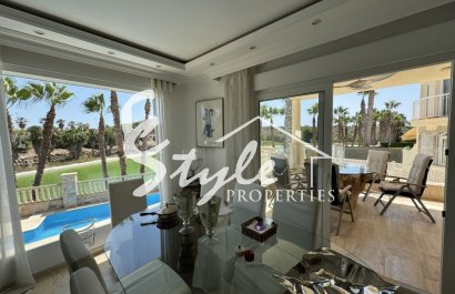 For sale villa in front of golf courses in Las Ramblas, Orihuela Costa, Spain. ID1440
