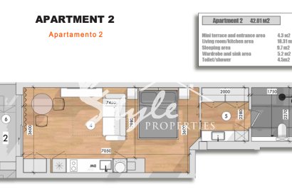 For sale new build apartments 250 m from the sea in Torrevieja, Costa Blanca, Spain. ON1210