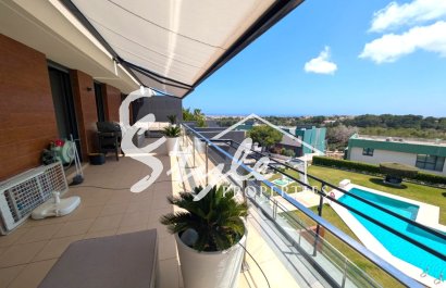 Spacious South-Facing 2-Bedroom Apartment for Sale in Los Dolses with Large Terrace, Sea Views & Pool Views. Villamartin, Orihuela Costa. ID1256