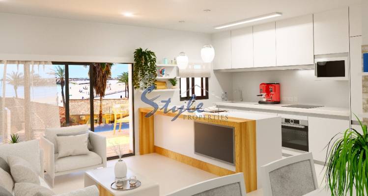 New modern apartments on the beach of Torrevieja, Alicante, Costa Blanca, Spain