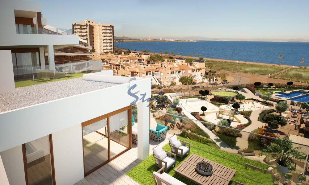new build for sale on the first line to the sea in Alicante, Spain