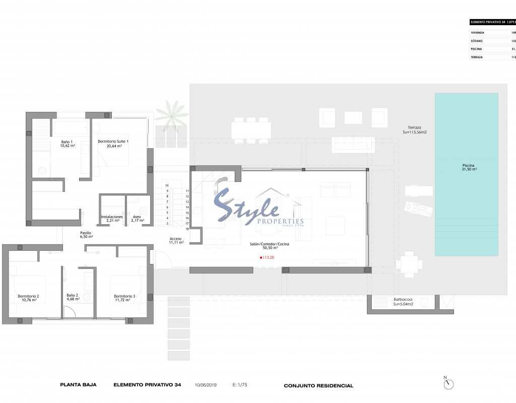 Comprar Nueva villa en Cabo Roig cerca de Las Colinas Golf. ID ON1125_33