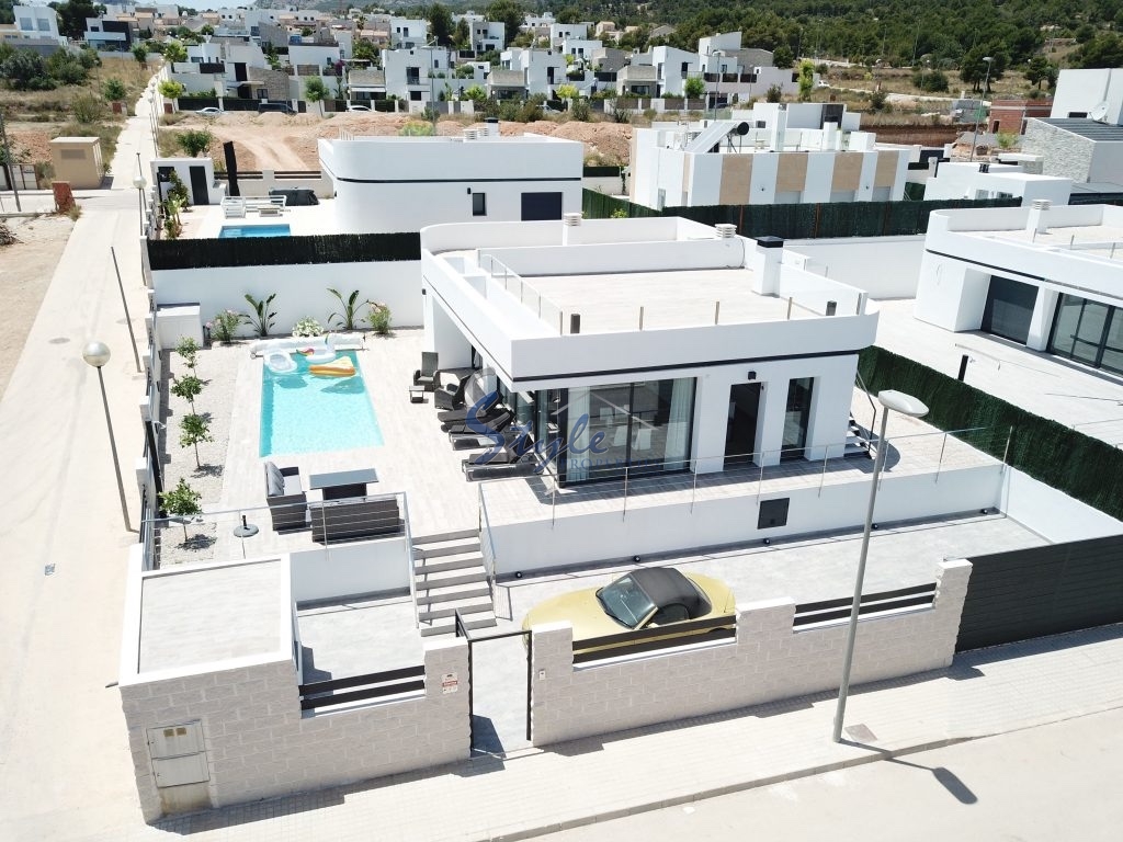 For sale new detached villa with private pool in Polop, Benidorm, Costa Blanca, Spain OM957