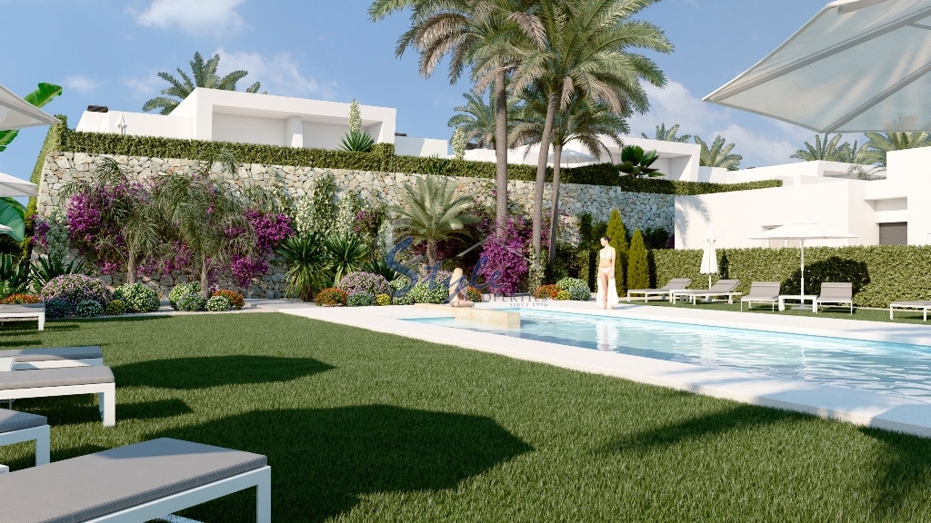 Semi-detached houses with private pool for sale in Orihuela Costa, Costa Blanca, Spain