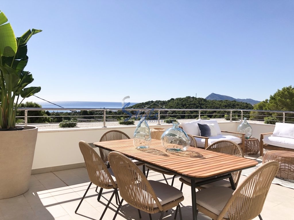 For sale new apartment with sea view in Altea, Costa Blanca, Spain ON1008
