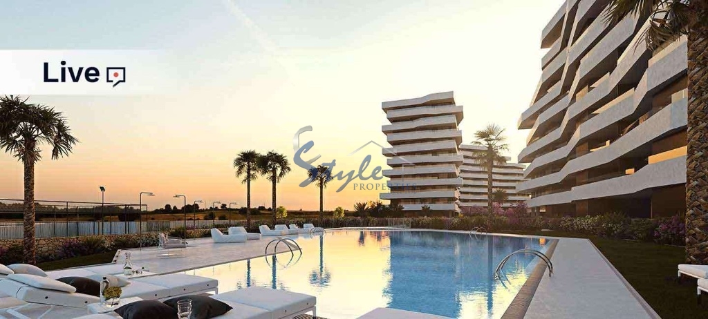 Apartments in a new development near the sea in San Juan de Alacant, Alicante, Costa Blanca, Spain