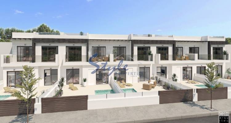 Buy new townhouse close to the sea in San Pedro del Pinatar, Costa Blanca. ID: ON1361