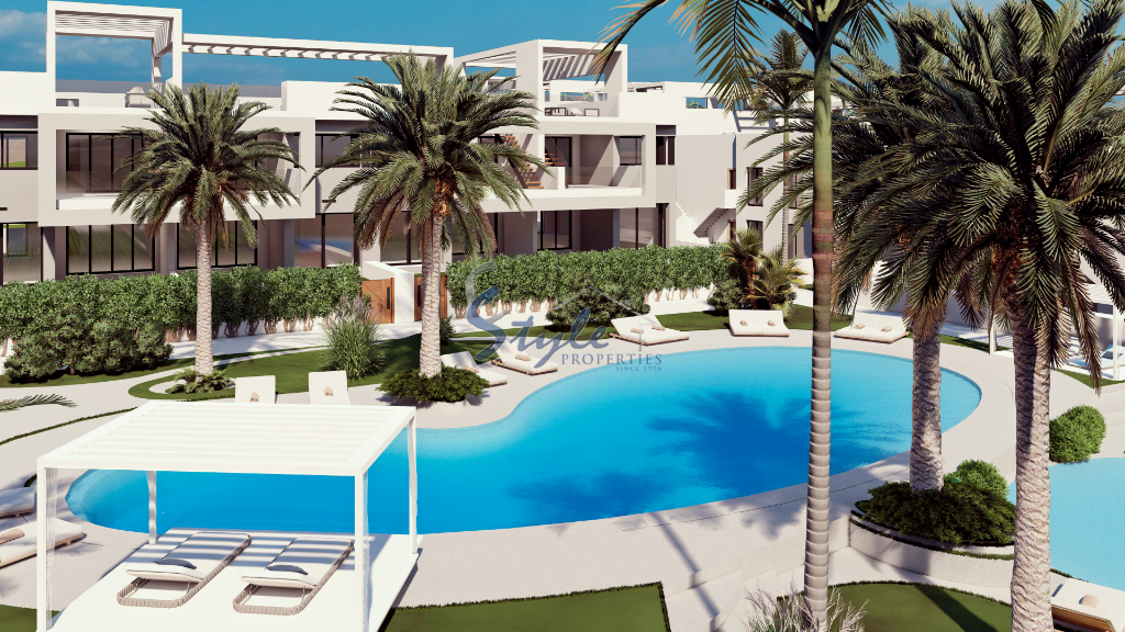 For sale 2 bedroom apartments in brand new residential complex near Pink Lagoon in Torrevieja, Costa Blanca. ID ON1118