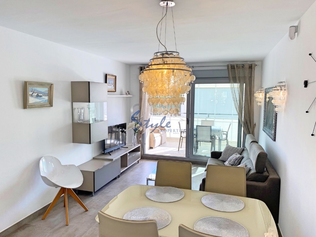 For sale beach side modern  apartment in La Veleta, Punta Prima, Torrevieja, Costa Blanca, Spain. ID4004