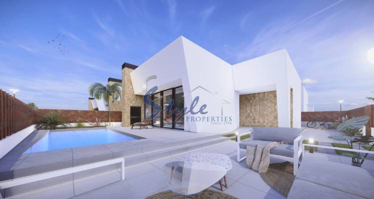 New build villas for sale in San Pedro del Pinatar, Murcia, Spain. ON1429