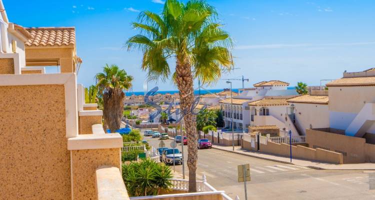 For sale spacious south facing townhouse with the sea views in Punta Prima, Costa Blanca, Spain. ID1780