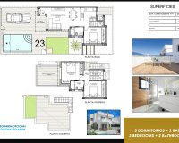 New build - Semi-Detached Villa - Vistabella Golf
